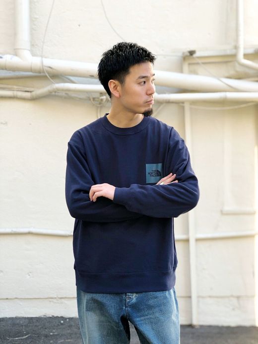 THE NORTH FACE NT61964 / RAGE L/S SWEAT CREW / モンタージュブルー