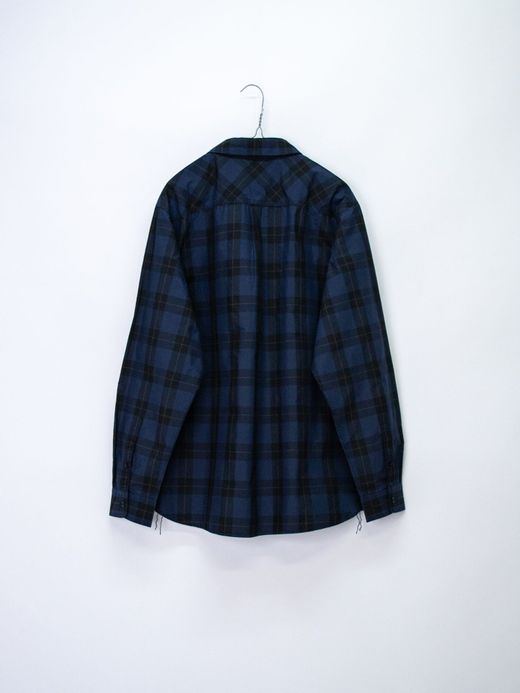 THE UNION TF00380 / CHECK STAR SHIRTS / NAVY