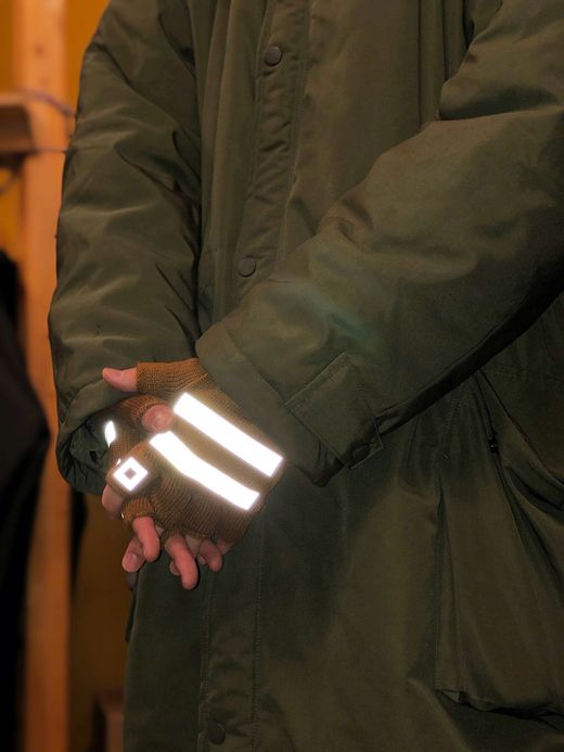 ROTOTO R5014 / REFLECTIVE SAFETY GLOVE / BROWN