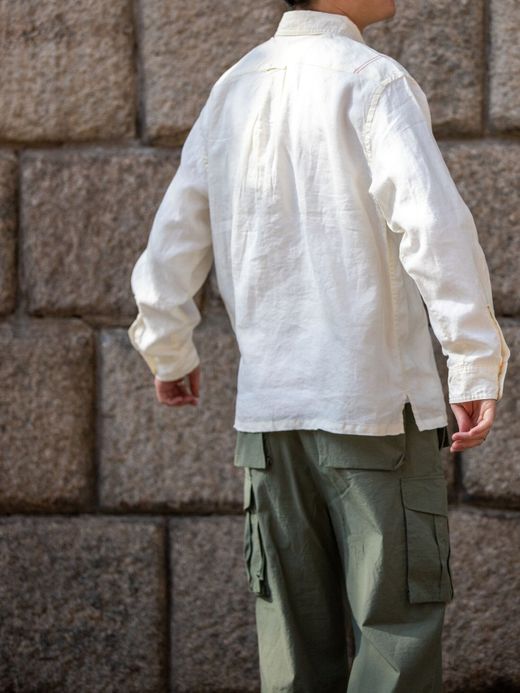 ANACHRONORM AN104 / WIDE B.D SHIRTS / OFF WHITE