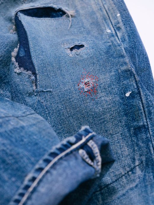 ANACHRONORM NM-TR01-HRW19 / DENIM WIDE TROUSERS / REMAKE WASH