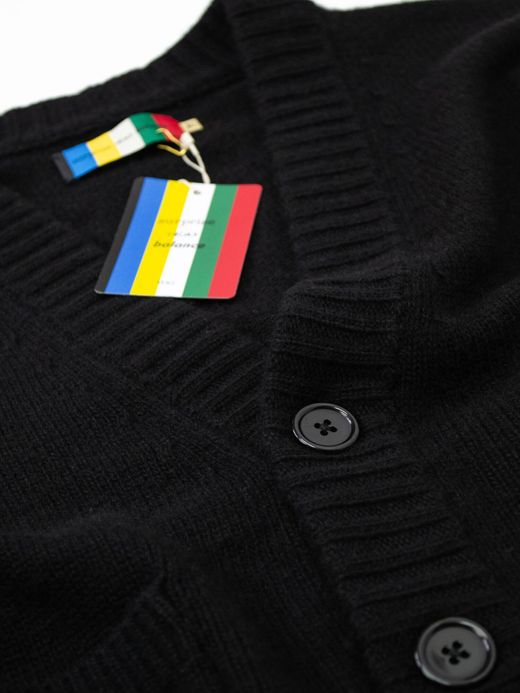 VOO VOO-1062 / FAT RIB CARDIGAN / Black