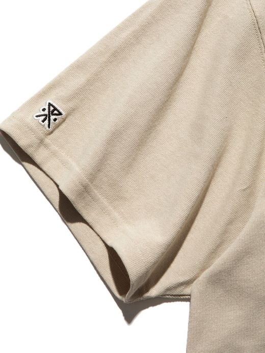 ROARK REVIVAL RTJC701 / "LOGO" TEE / BEIGE