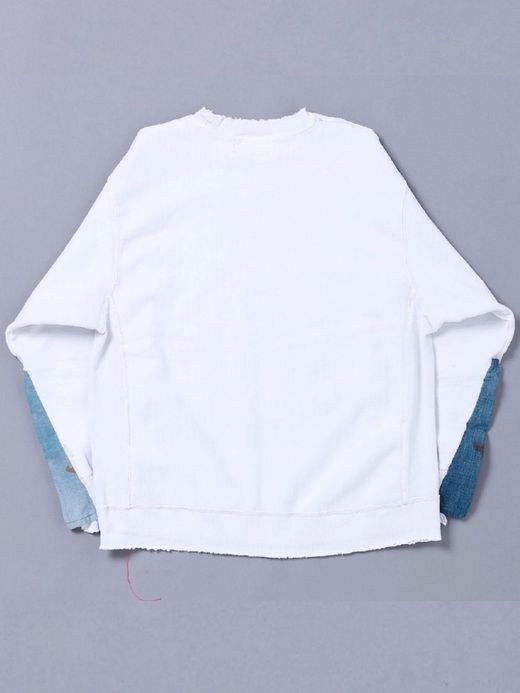 ANACHRONORM AN088 / CRASHED SWEATSHIRT / WHITE
