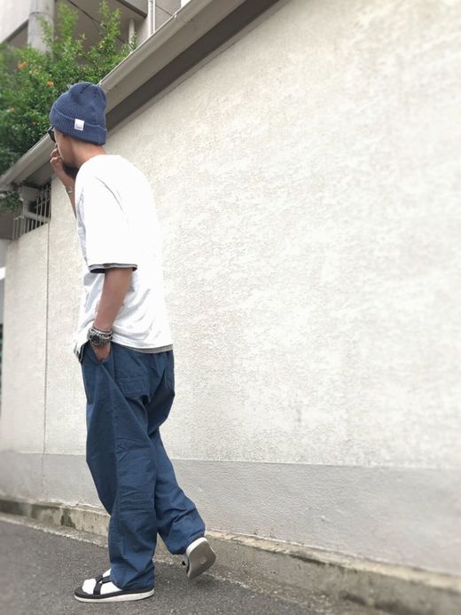 ANACHRONORM Chambray Easy Pants / DK.indigo