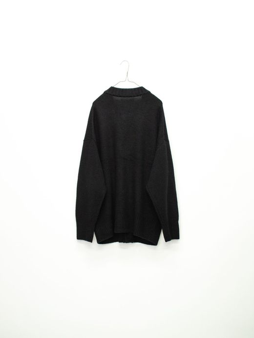 VOO VOO-1062 / FAT RIB CARDIGAN / Black