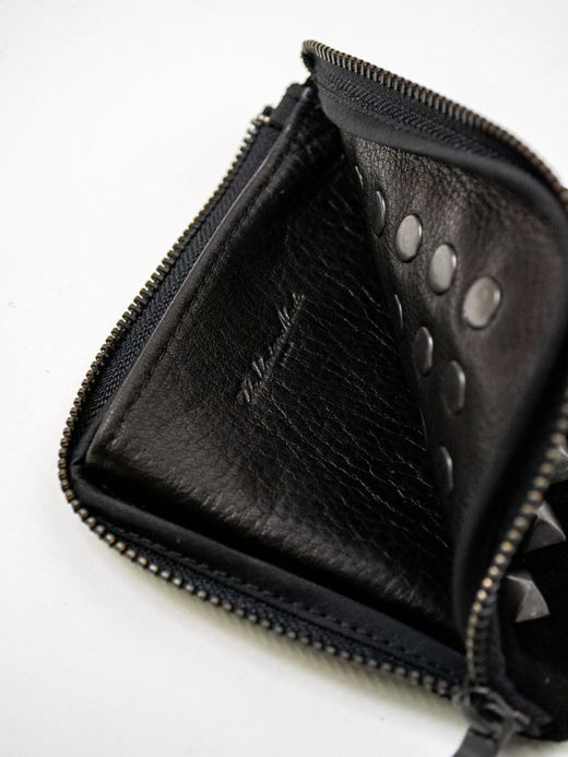 THE UNION TCL00083 / STUDS HALF WALLET / BLACK