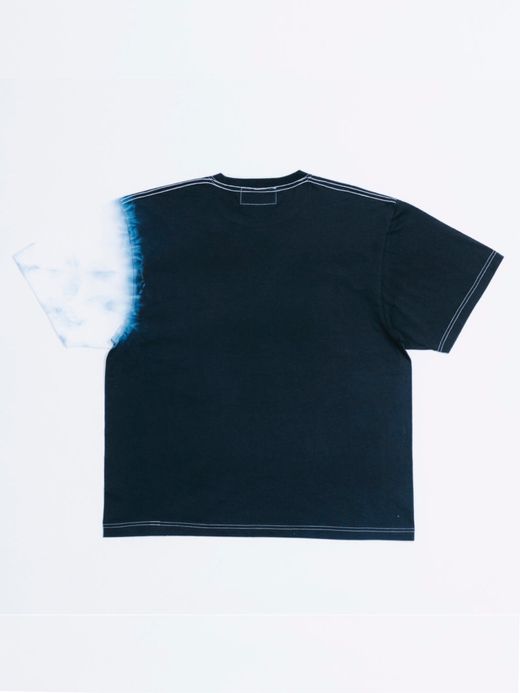 ANACHRONORM AN069 / SLEEVE TIE DYE T-SHIRT / BLACK