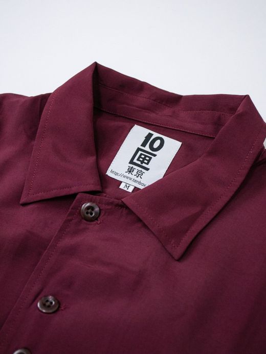 TENBOX DRUG DEALER SHIRT / BURGUNDY
