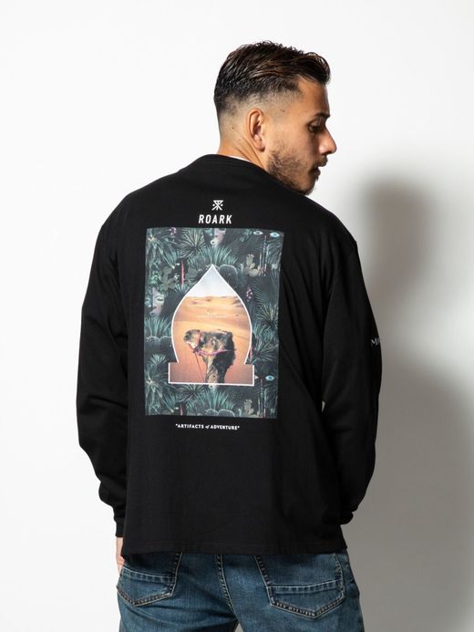 ROARK REVIVAL RLTJ704 / “Morocco Vibrato” L/S TEE / BLACK