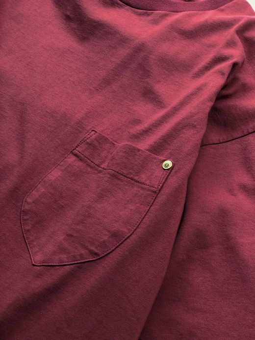 ANACHRONORM NM-TS01R / STANDARD CREW NECK S/S T-S / BURGUNDY