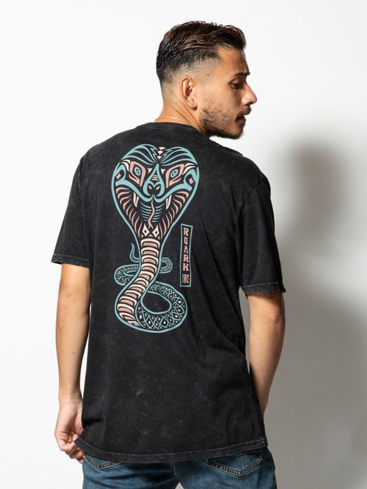 ROARK REVIVAL RT805 / COBRA DYED TEE / BLACK