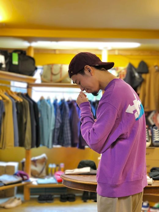 ALDIES A1403228 / JALOPY WIDE SWEAT / PURPLE