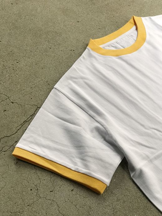 TENBOX OKAY BOSS!! TEE / WHITE/MUSTARD