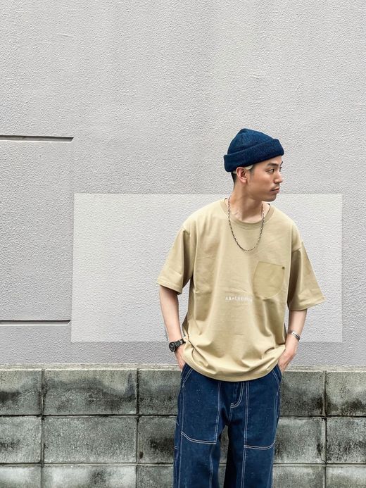 ANACHRONORM ANV-001 / ANACHROVOOM TEE / BEIGE