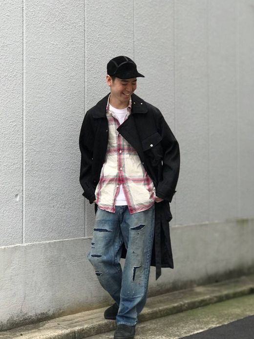 Spinner Bait 305TBC / タイプライタービッグチェックオグリシャツ / ホワイト