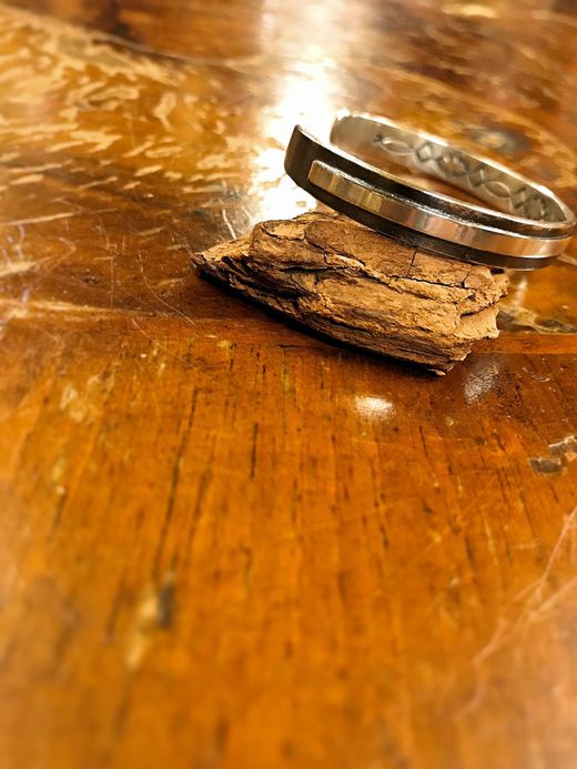 Indian Jewelry Michael Roanharse Narrow Bangle / type A