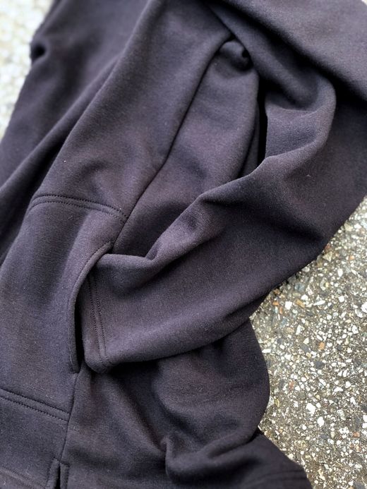 fulton SPN001 / "HIGH LINE" BOMBER HEAT HOODIE / BLACK
