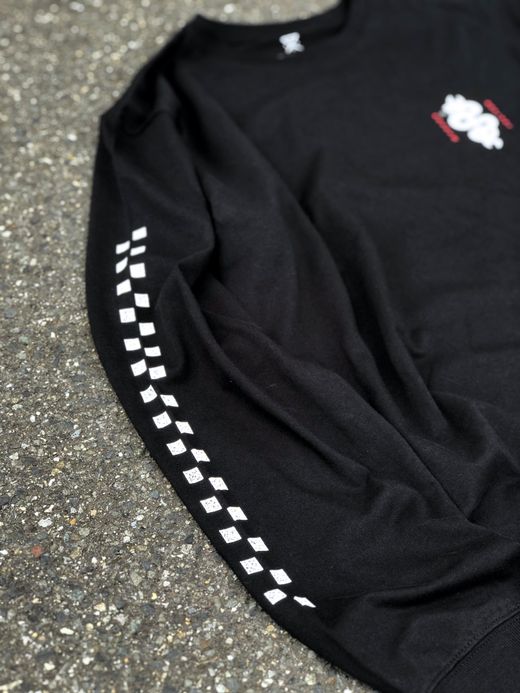 ROARK REVIVAL RLTJ553 / "WRENCHED" L/S TEE / BLACK