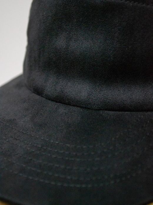  MP0W1004 / MICRO SUEDE EAR FLAP CAP / BLACK