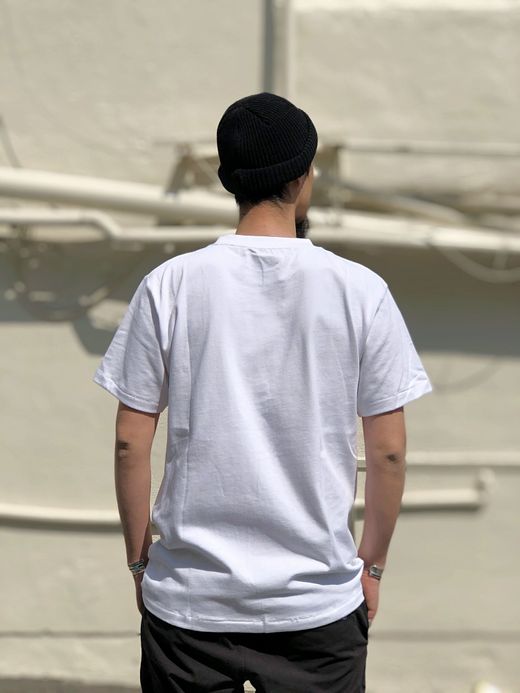 ROARK REVIVAL RTJHW521 / "TIGER HEAD" 9.3oz H/W TEE / WHITE