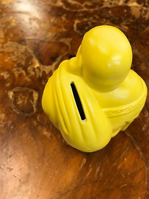 馬場商店 布袋さま貯金箱 / yellow