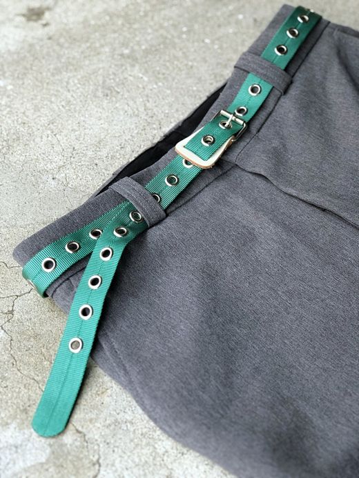 NECESSARY or UNNECESSARY Belt Nylon / green