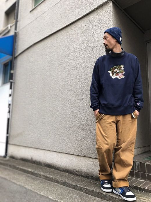 LOOKER Camo Tiger Sweat / navy