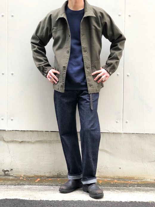 FLATBUSH Select American Flag Patch Crew SW / navy