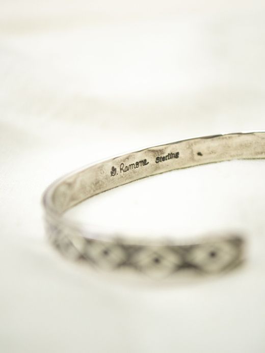 Indian Jewelry GENEVA RAMONE SILVER BANGLE