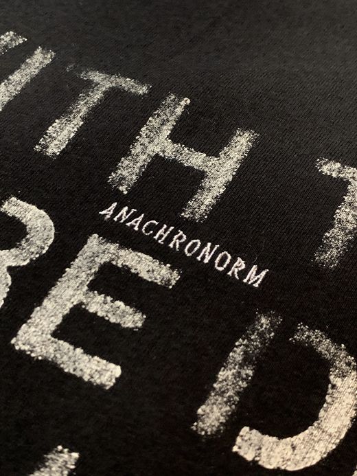 ANACHRONORM AN091 / STENCIL S/S T-S #2 / BLACK