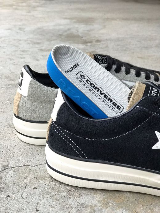 CONVERSE SKATEBOARDING 34200431 / PRORIDE SK OX + / BLACK/BEIGE/GRAY