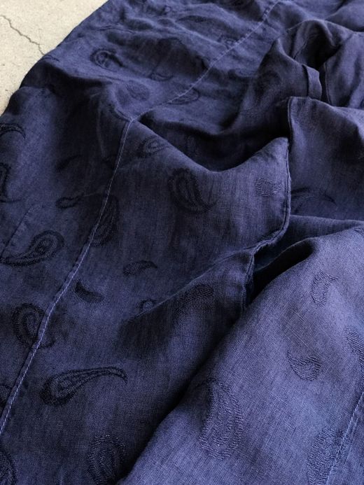  MP-20SP015 / VENICE LINEN JACQUARD PANTS / ネイビー