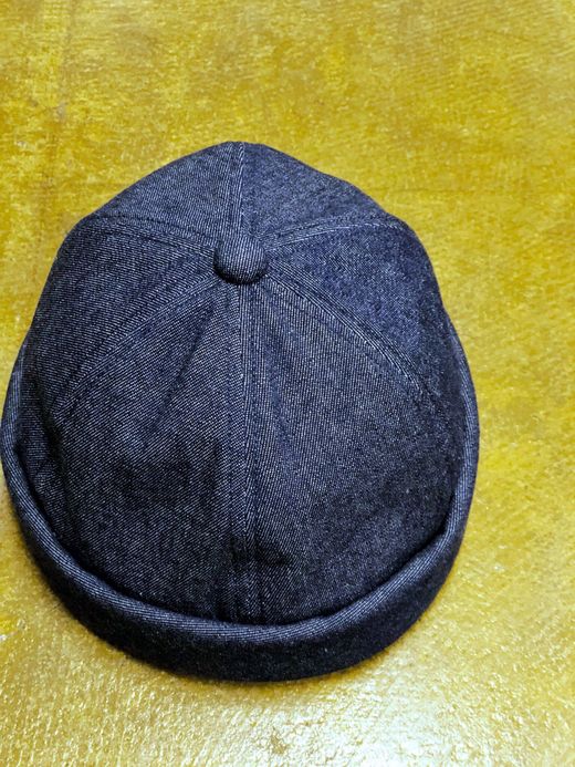 ALDIES Denim Roll Cap / navy