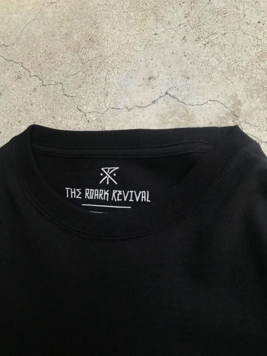ROARK REVIVAL RLTJ601 / "WORDLY VIEW" L/S TEE / BLACK