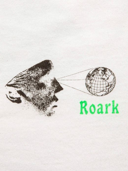 ROARK REVIVAL RLTJ601 / "WORDLY VIEW" L/S TEE / WHITE