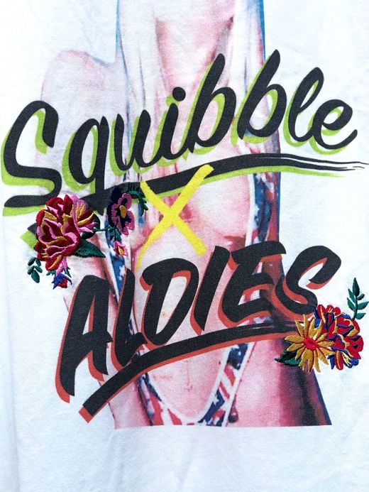 ALDIES ALDIES×Squibble T / white