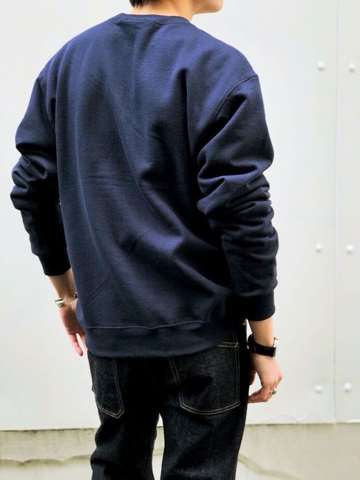 FLATBUSH Select American Flag Patch Crew SW / navy