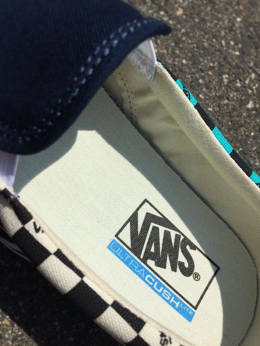 Vans Slip-On Lite(Seeing Checkers) / D.blue/white