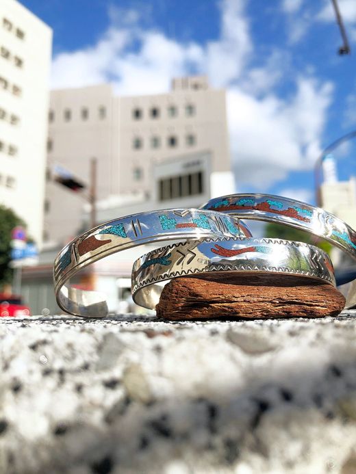 Indian Jewelry DARLEEN CLOW INLAY BANGLE / TYPE C