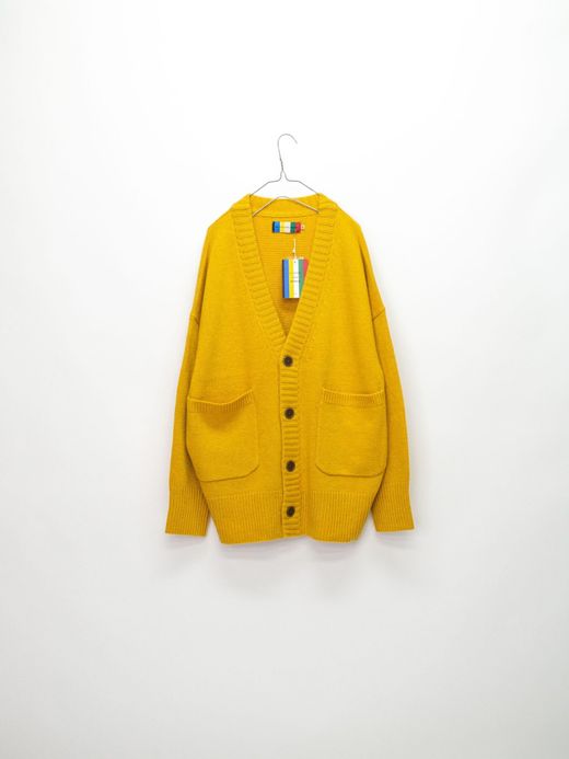 VOO VOO-1062 / FAT RIB CARDIGAN / Mustard