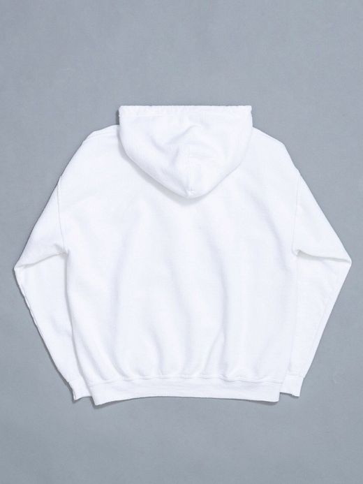 ANACHRONORM EMBROIDERED 50/50 HOODED PARKER / WHITE W