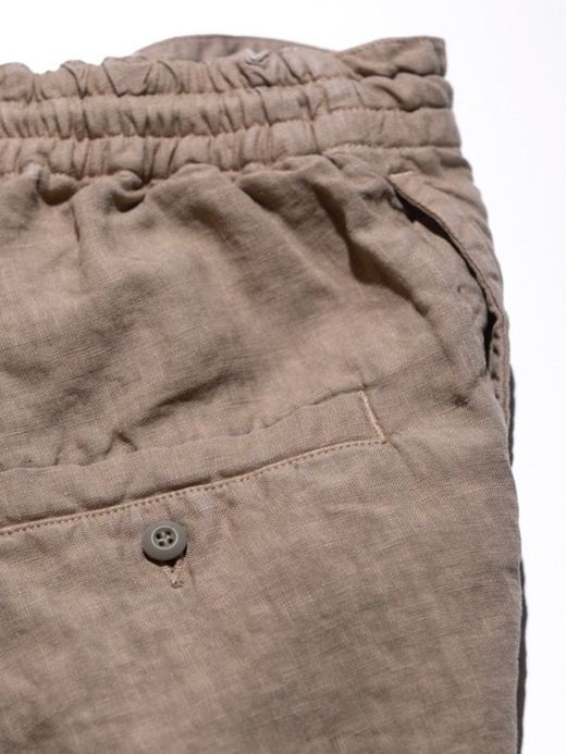 ANACHRONORM AN096 / LINEN TAPERED EASY PANTS / BEIGE