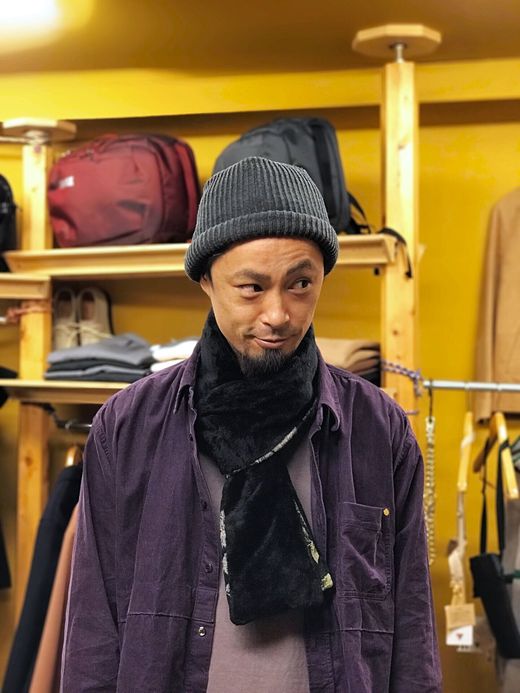 VOO LIF-054 / 3FACE GOBELIN STOLE / BLACK COMBO