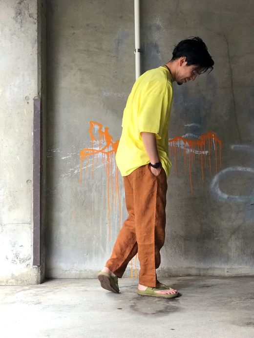  MP-20SP015 / VENICE LINEN JACQUARD PANTS / キャメル