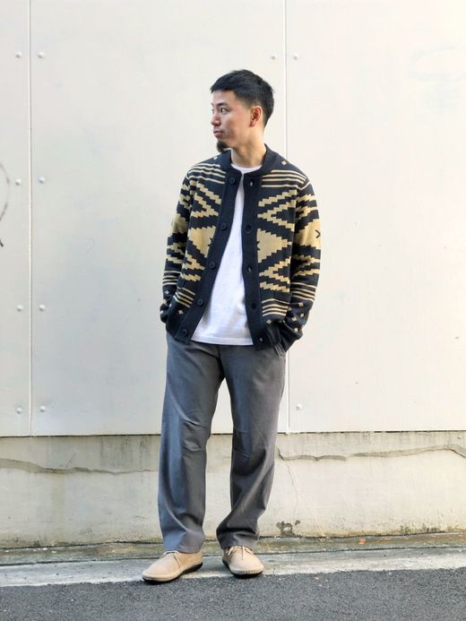 ROARK REVIVAL RSW125 / MUNRO CARDIGAN / NAVY