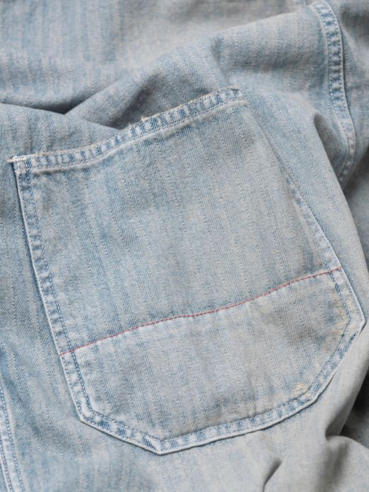 ANACHRONORM AN118-W / DECK OVER PANTS / INDIGO AGING WASH