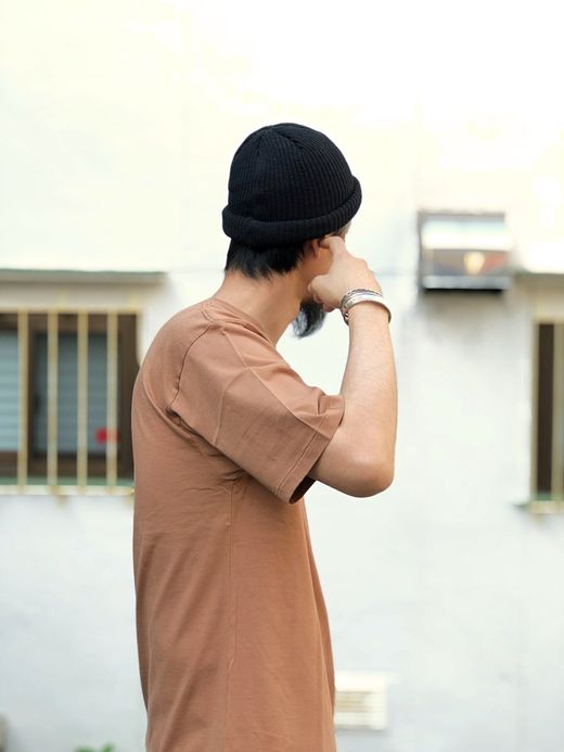ANACHRONORM NM-TS01R / STANDARD CREW NECK S/S T-S / BROWN GRAY