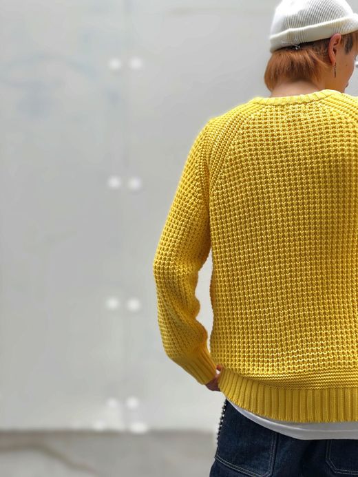  18FW-MP036 / SAUSALITO ワッフルニット / イエロー