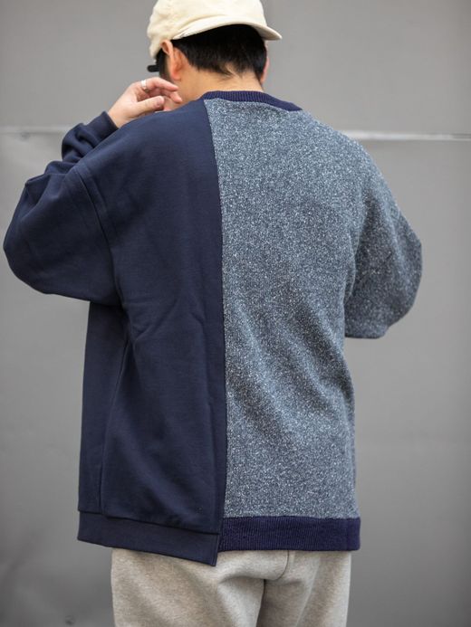 THE PARK SHOP TPS-288 / GRUNGEBOY KNIT for FLATBUSH / NAVY